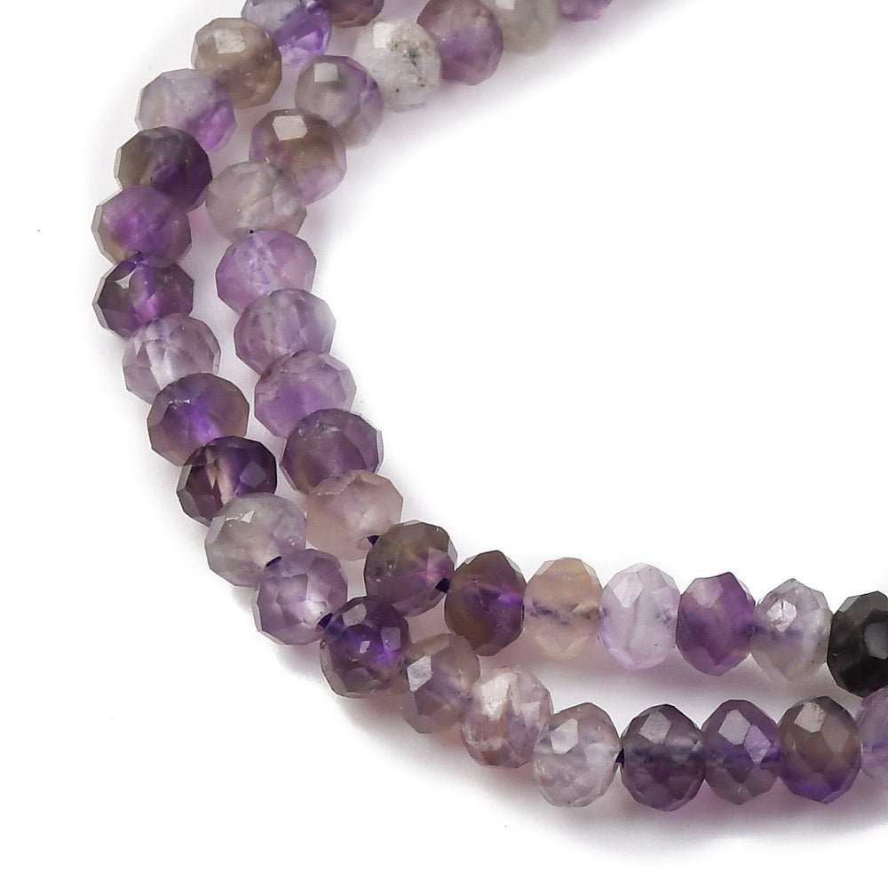 Ametyst Perler – Fasetterte Rondeller (4mm) - Uniq Perler - 116973