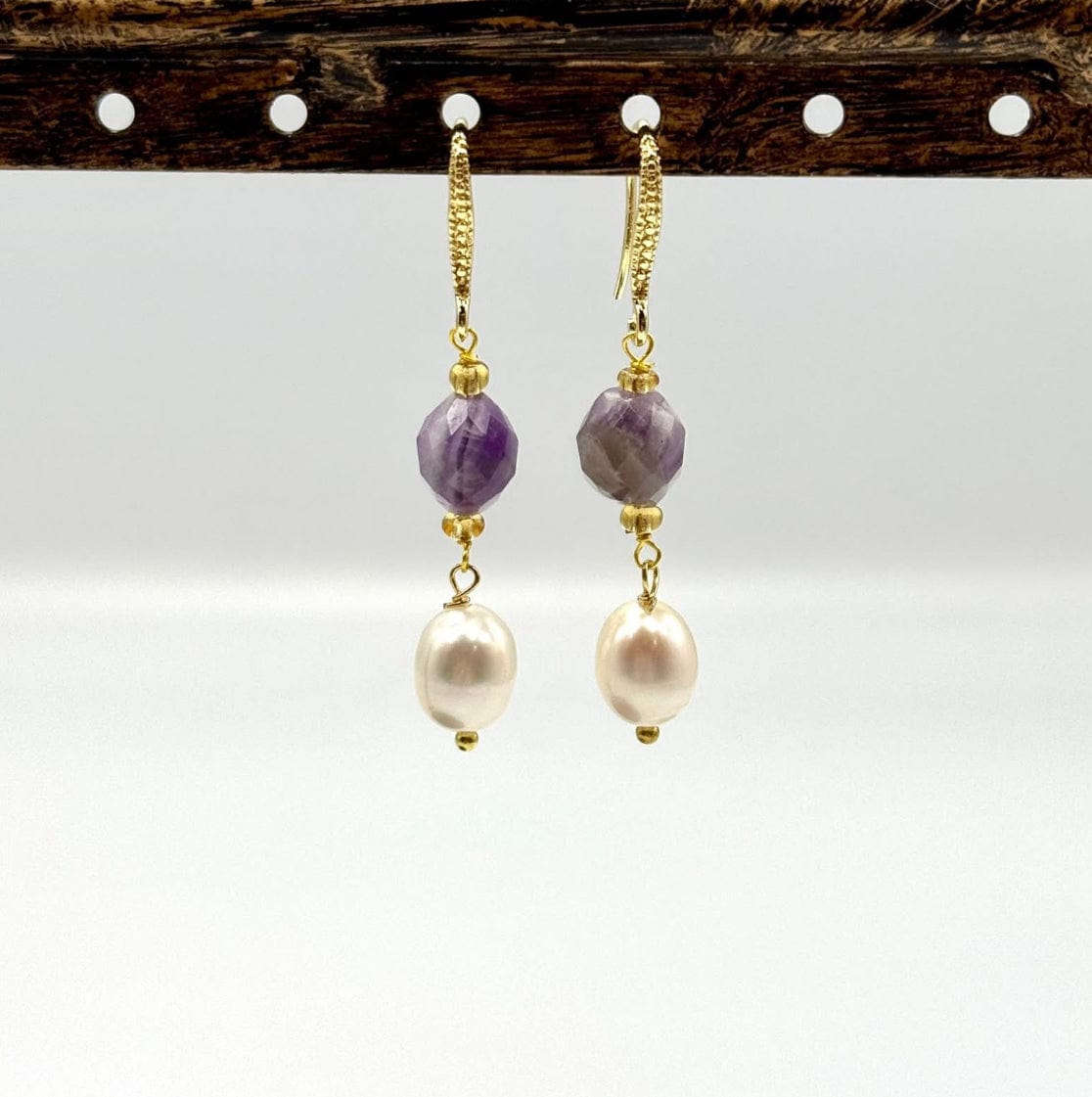 Ametyst Perler – Facetteret Oval (10x8mm) - Uniq Perler - 114684