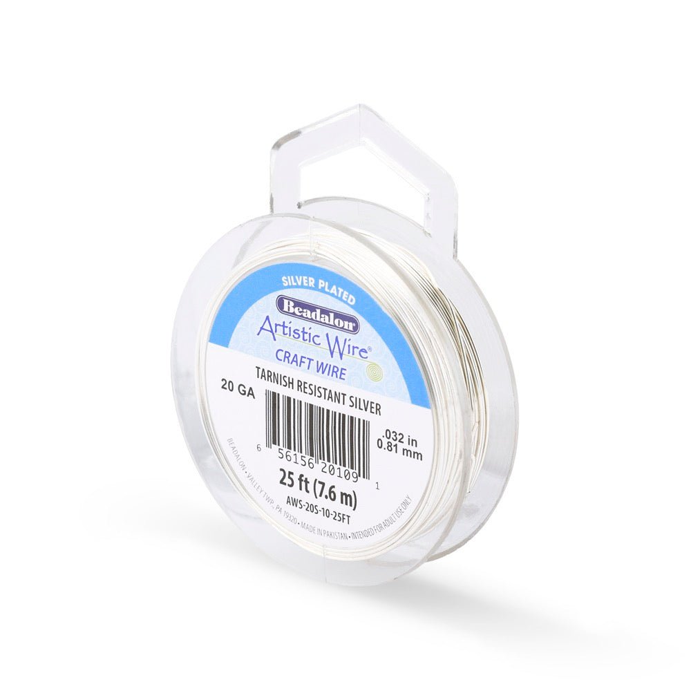 Artistic Wire 0,81 mm Sølvfarvet – Tarnish Resistant (7,6 m) - Uniq Perler - 123306
