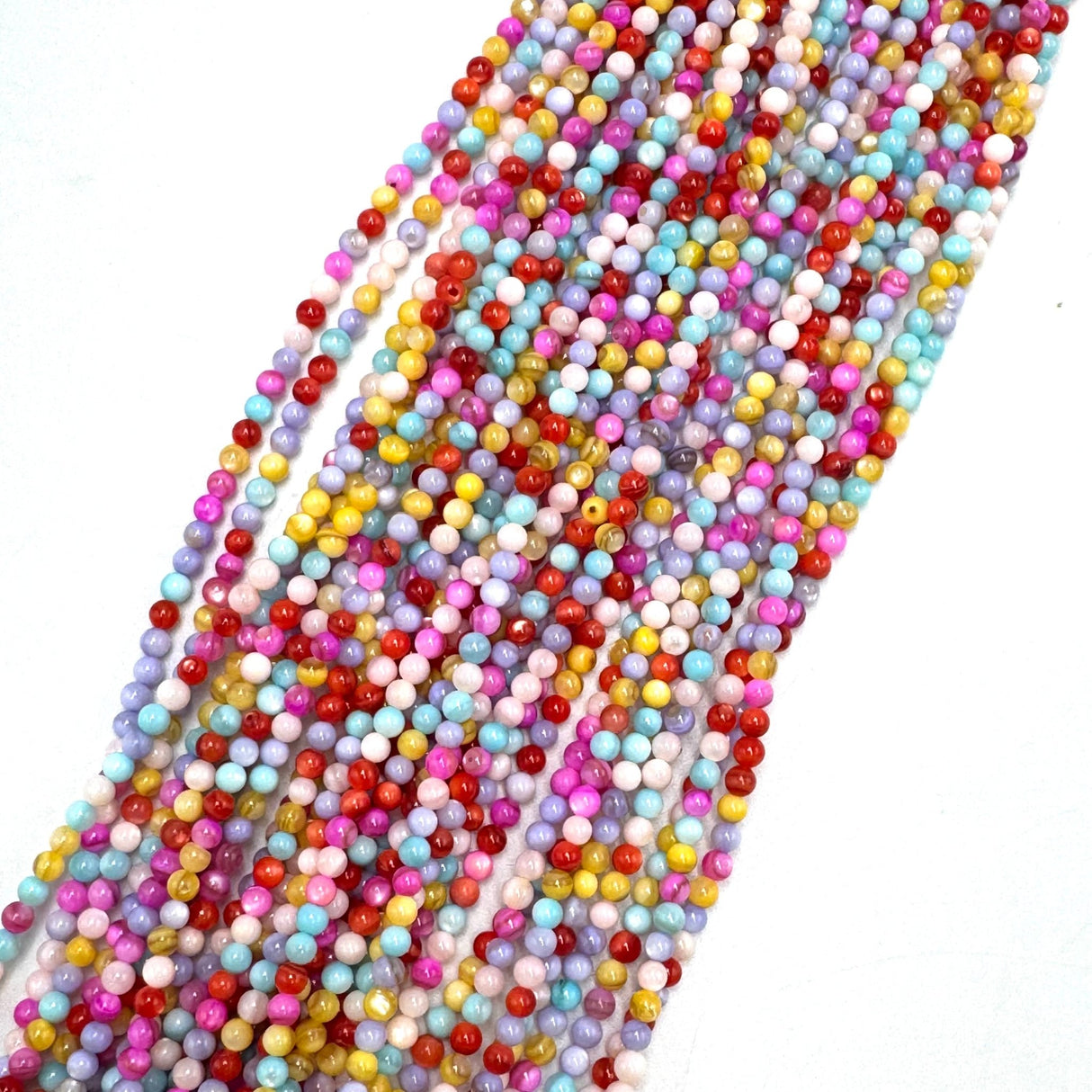 Auktion D.....Shell Perler – Farve Mix, Runde (3mm) - Uniq Perler - 122010