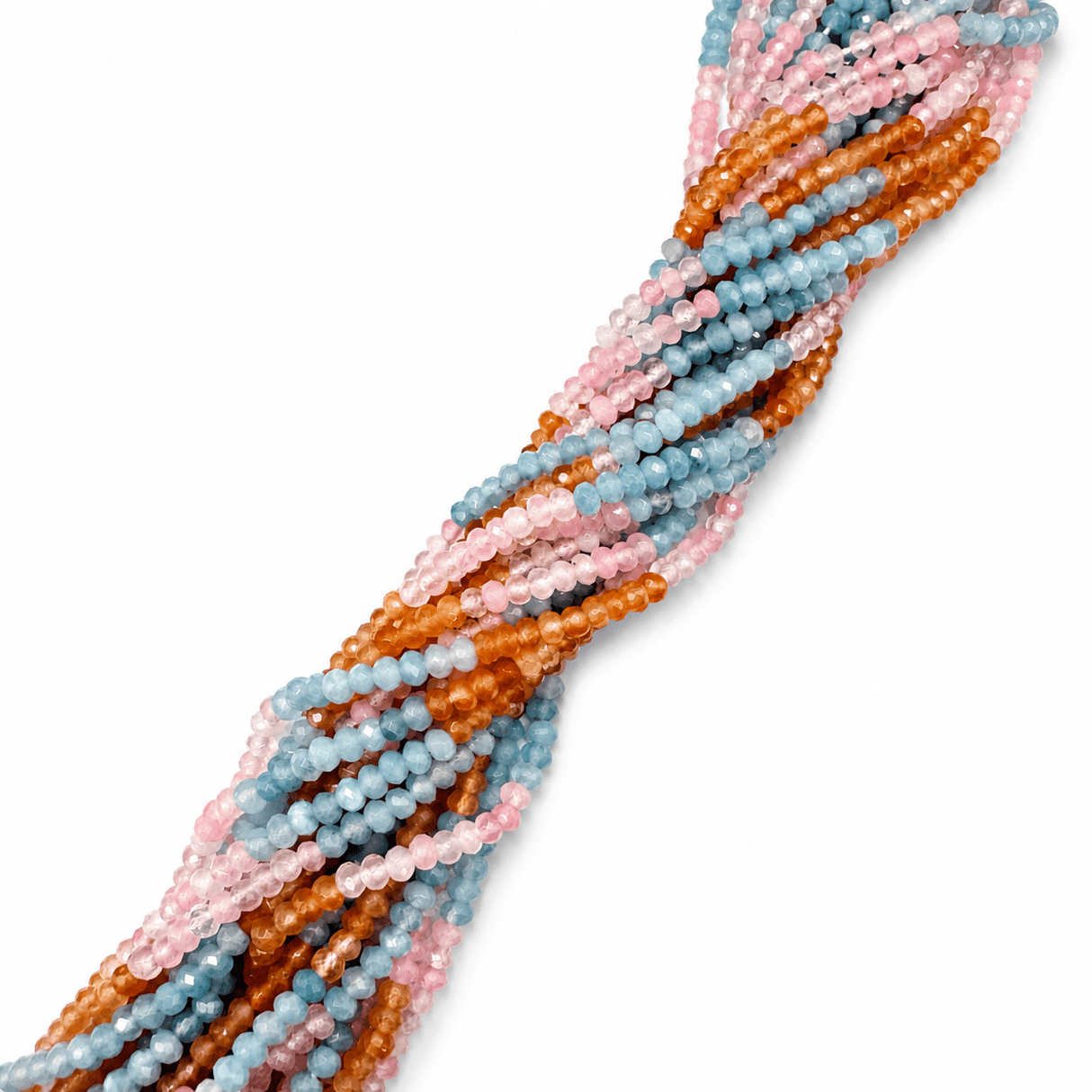 Auktion H......Jade Perler, Farve Mix, Rondel, (4x3mm) - Uniq Perler - 635383