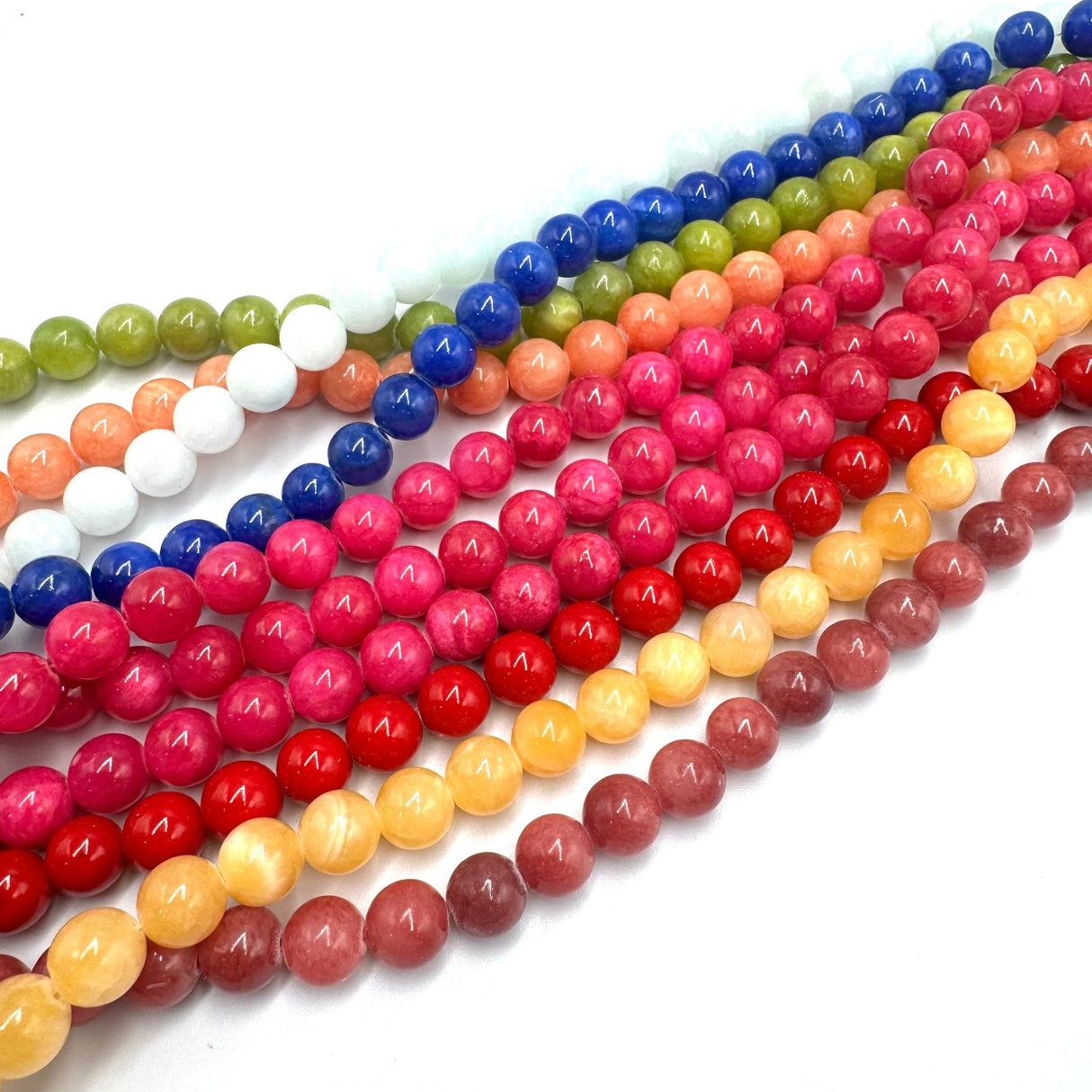 Auktion T......Jade Perler – Runde (10mm – 10 Strenge) - Uniq Perler - 834577