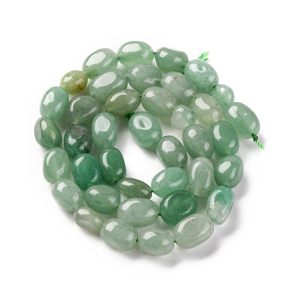 Aventurin – Grøn, Nugget (7–12mm) - Uniq Perler - 113562