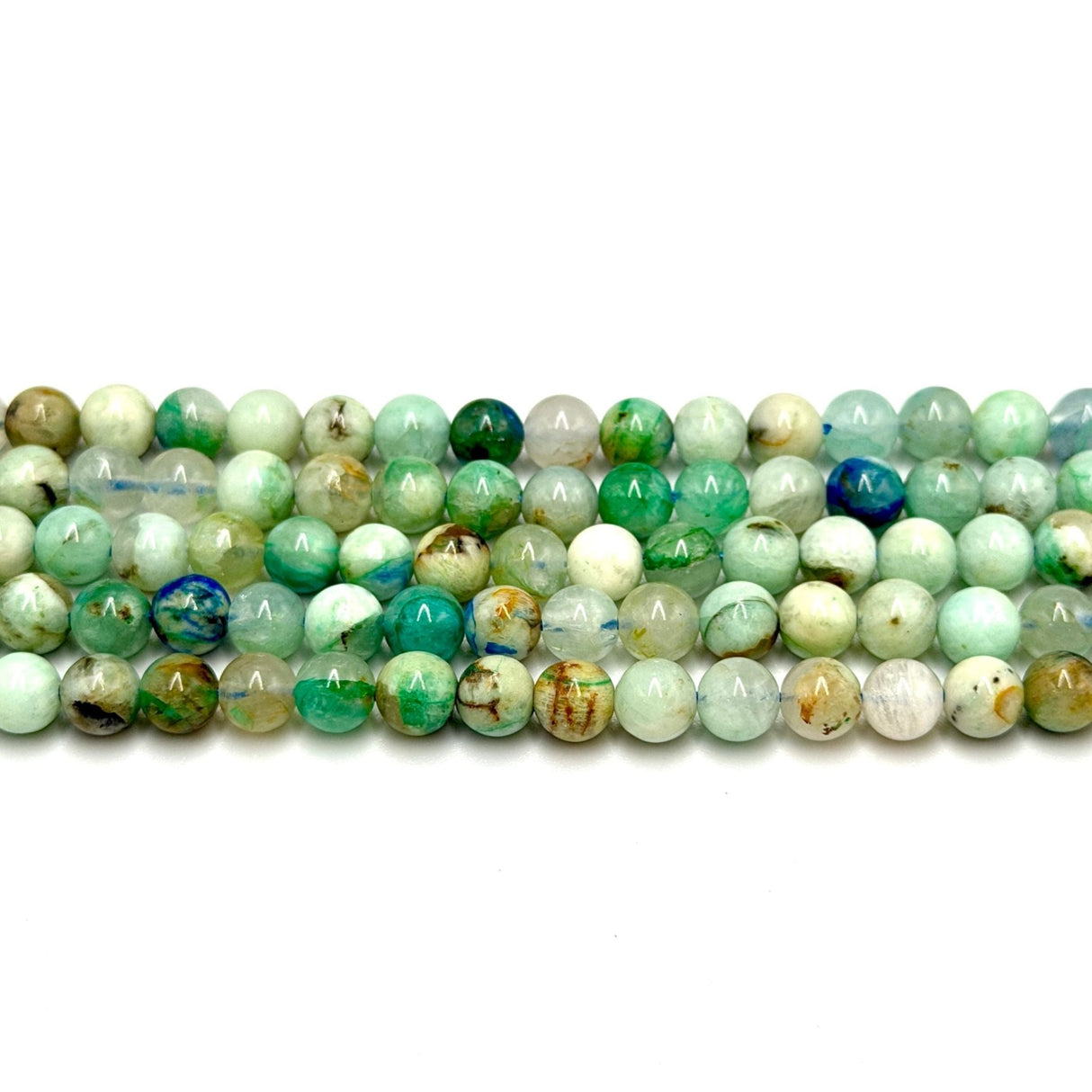 Azurit Perler – (Sjælden) Rund (6mm) - Uniq Perler - 117900