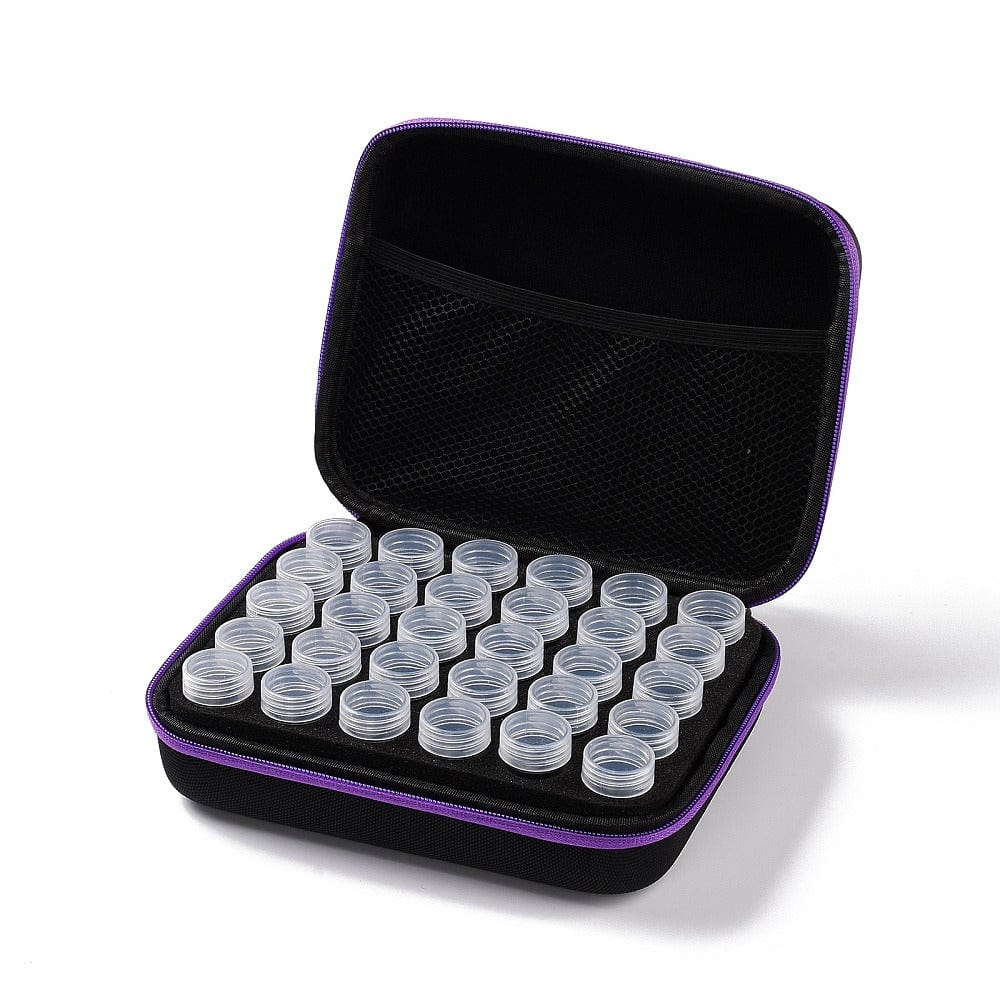 Bærbar Opbevaringstaske Med 30 Beholdere, Silikonetragt & Klistermærker - Uniq Perler - 113730