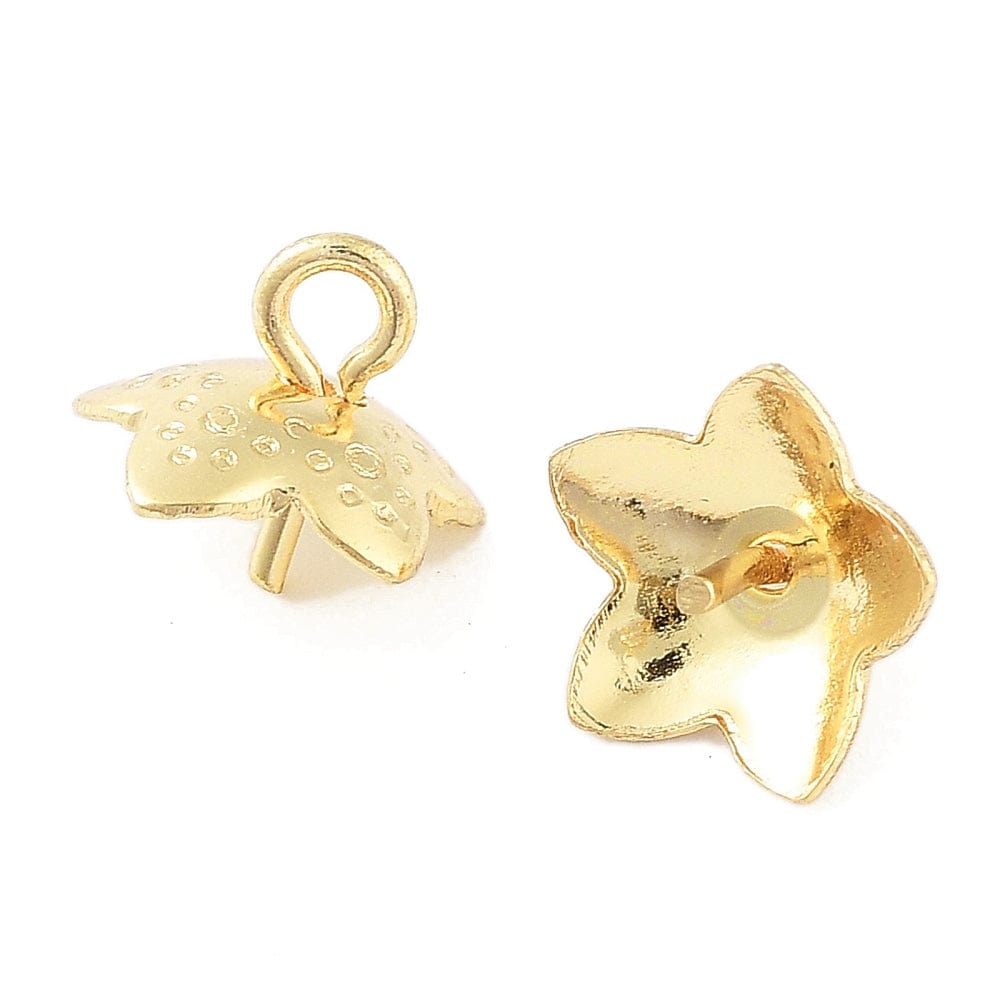 Bail - Forgyldt Stål (7x7x7mm, 6 stk) - Uniq Perler - 111967