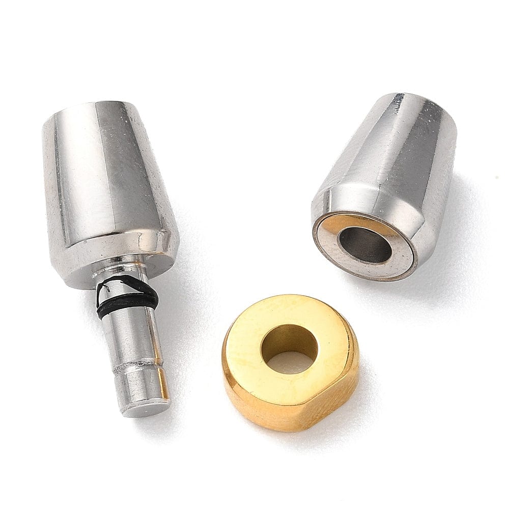 Bajonet Lås – Stål/Guld (26x9mm) - Uniq Perler - 0001489574