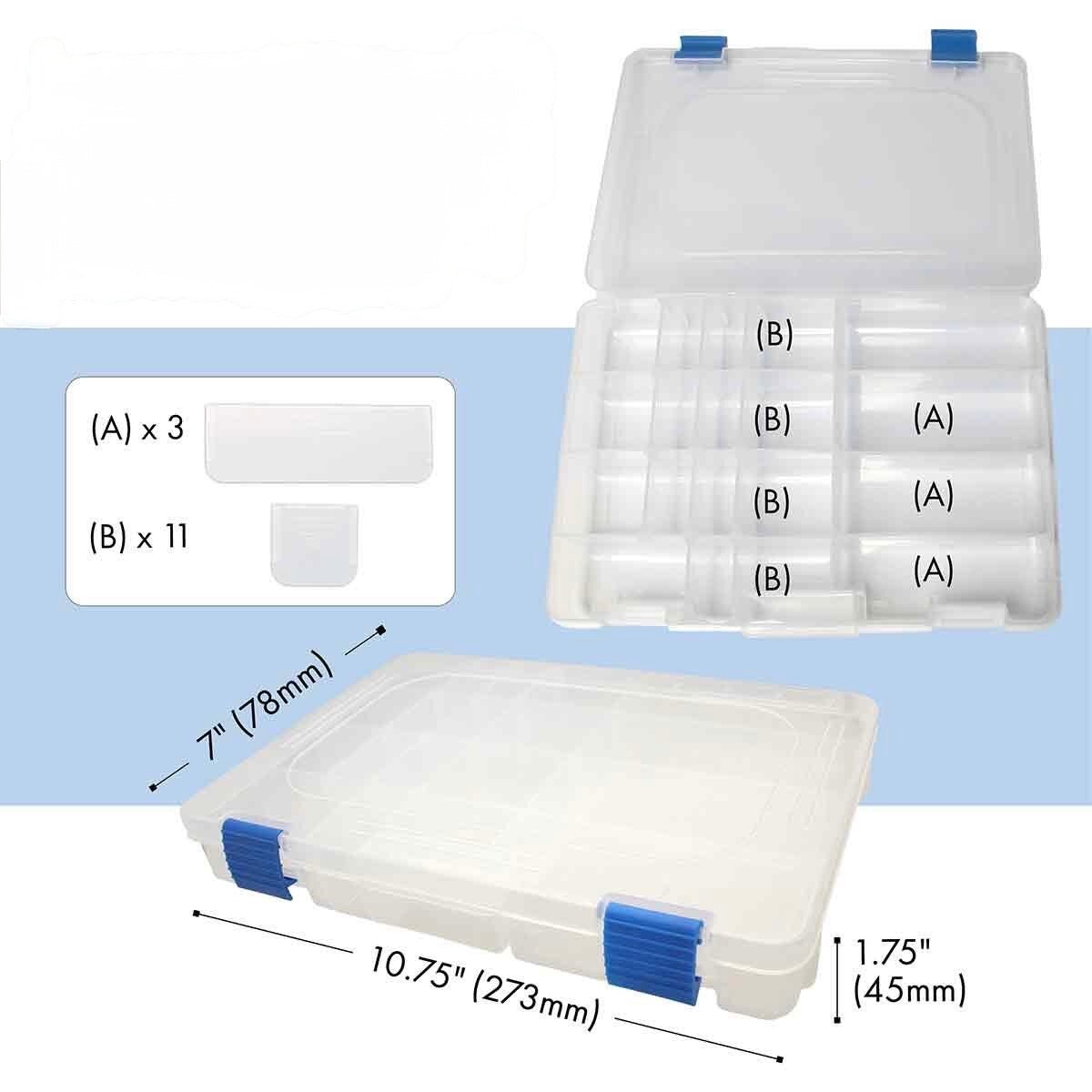 Beadsmith Opbevaringstaske Incl. 6 Bokse – Sort Lærred (33x30x20cm) - Uniq Perler -