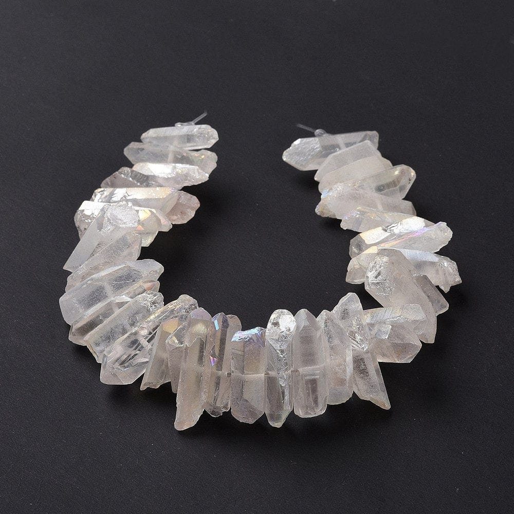 Bjergkrystal – Elektroplated, Gradueret (15–30mm) - Uniq Perler - 113760