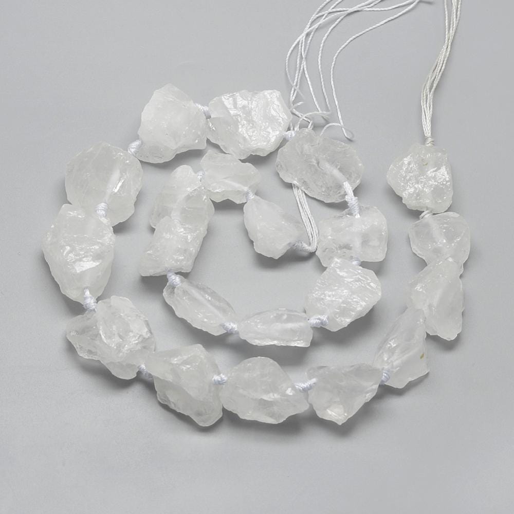 Bjergkrystal – Rå, Snekvarts (10–27mm) - Uniq Perler - 112899