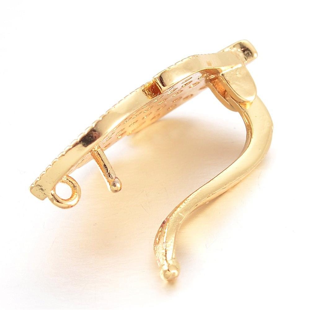 Bladformet Mellemled/Bail Med Zirkonia Sten - Uniq Perler - 2848452