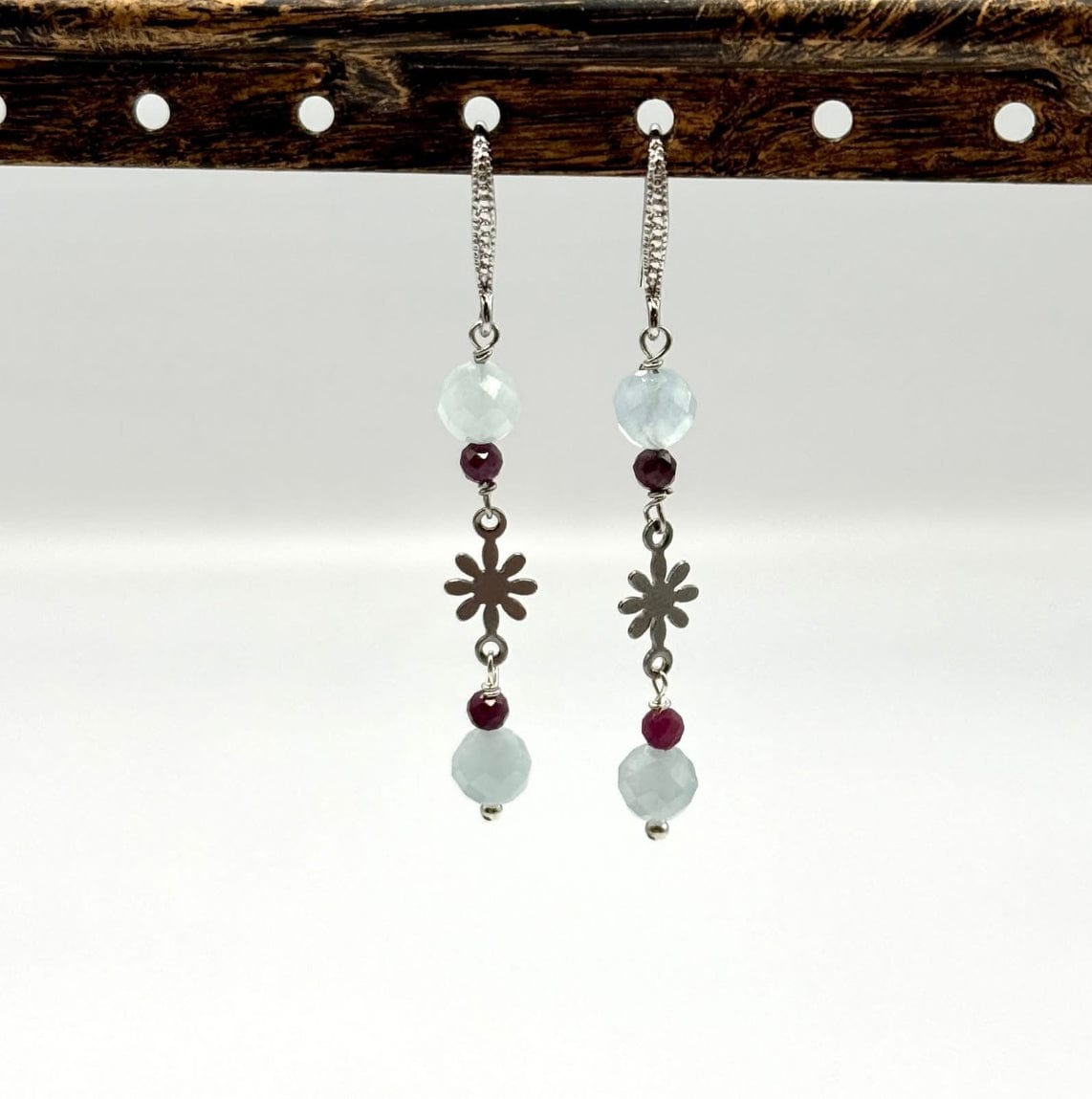 Blomster Mellemled, Stål, 13x7,5mm, 4 Stk - Uniq Perler - 114809