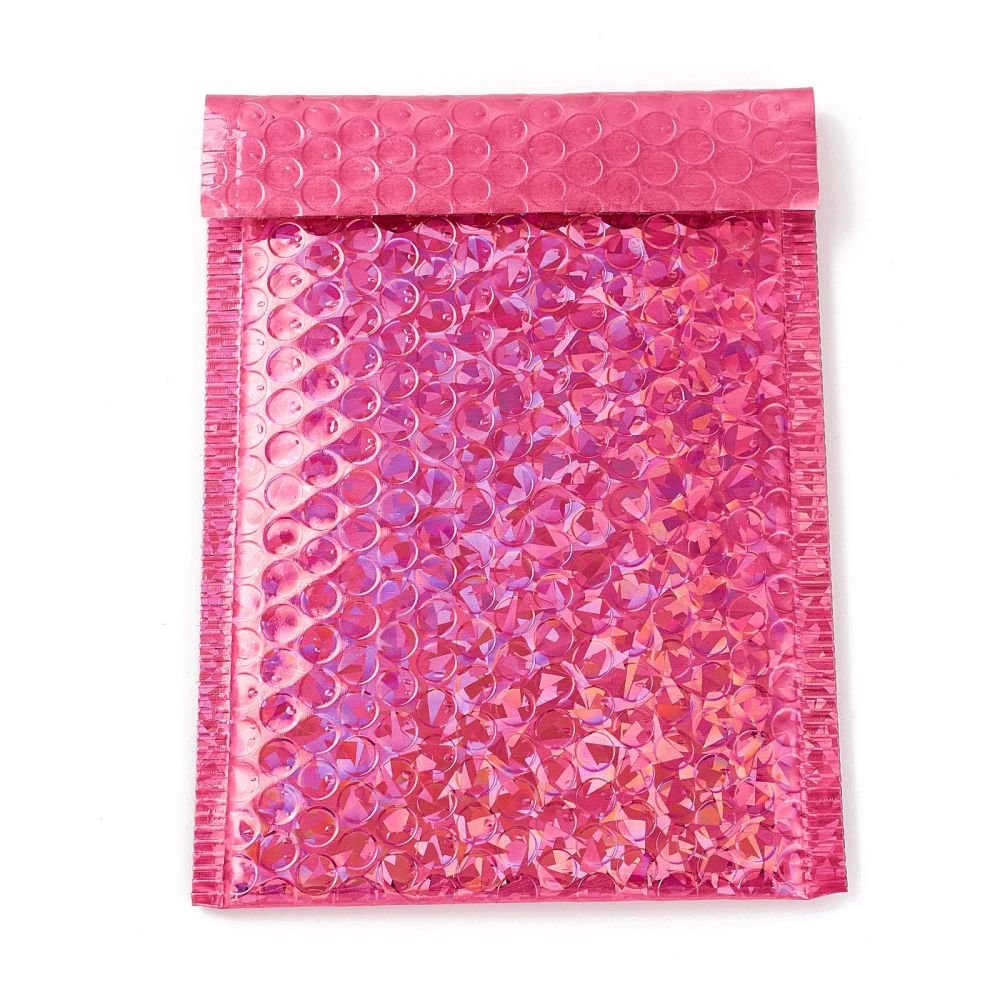 Boblekuverter – Pink, Rektangulær (24x15x0,6cm) 10 stk. - Uniq Perler - 124235