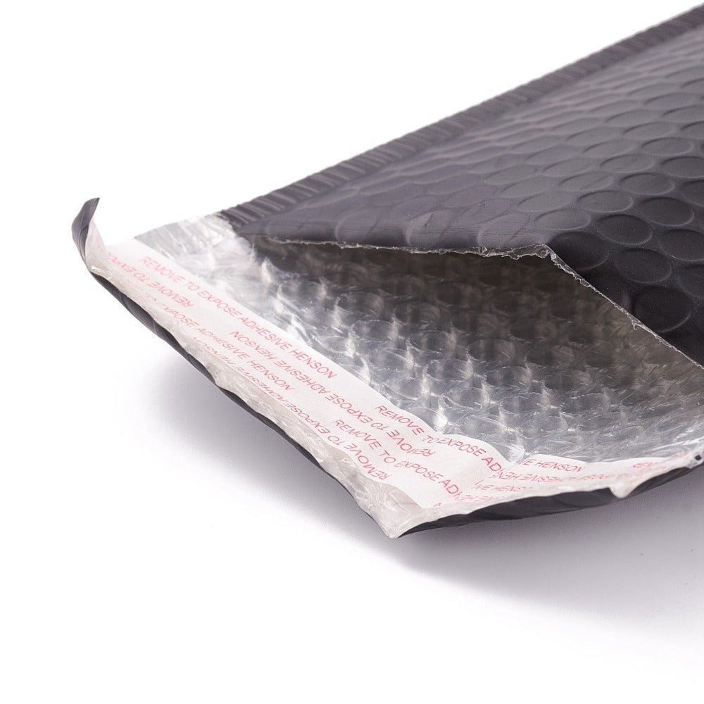 Boblekuverter Til Forsendelse – Sort(22x15x0,5cm), 10 Stk - Uniq Perler -