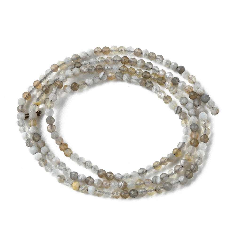 Botswana Agat – Facetteret (3mm) - Uniq Perler - 111535