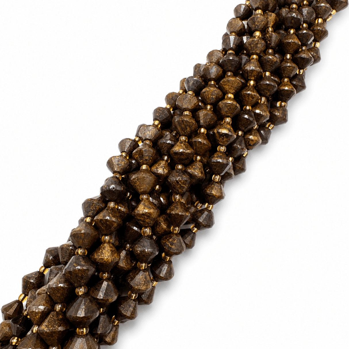 Bronzit Perler – Bicones (8mm) - Uniq Perler - 118239