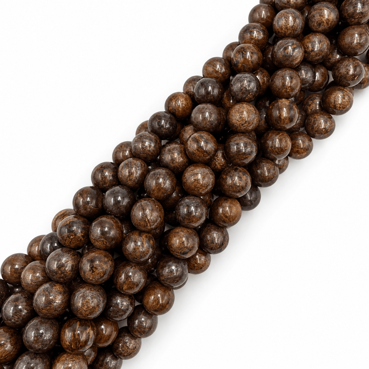 Bronzit Perler – Rund (10mm) - Uniq Perler - 116800