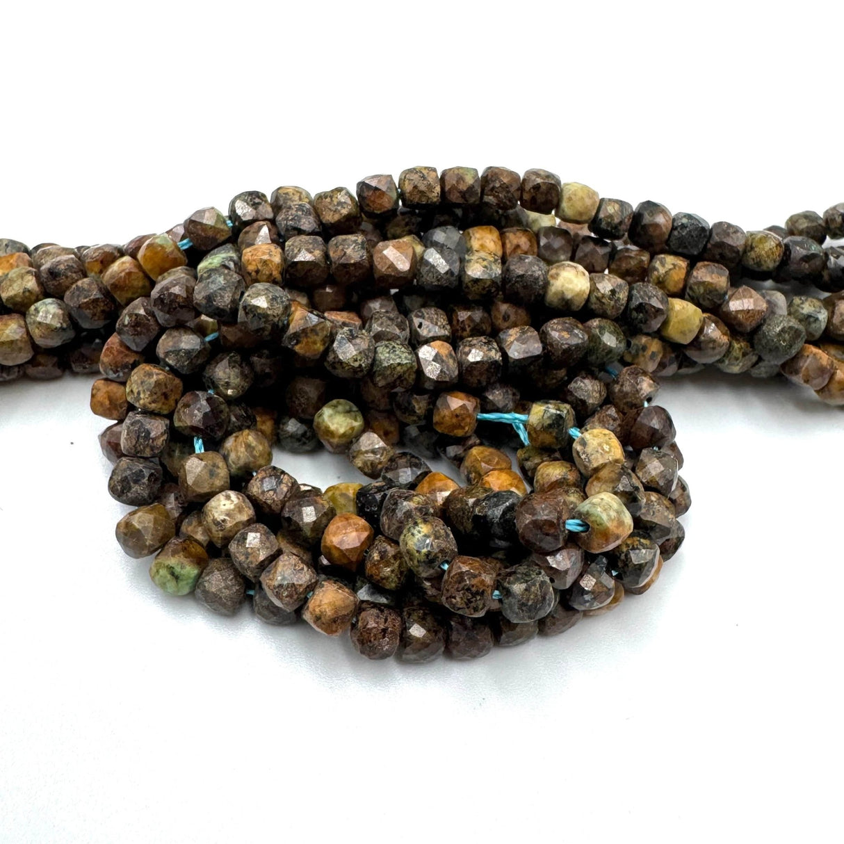 Brun Turquise Perler – Kubeformet (4x4 mm) - Uniq Perler - 67800123