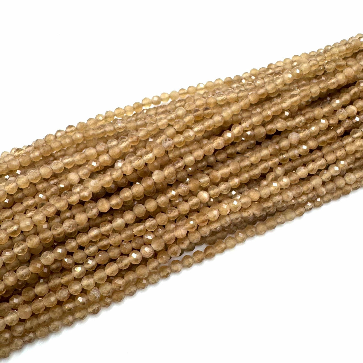 Cat Eye – Brun, Facetteret (3mm) - Uniq Perler - 22905