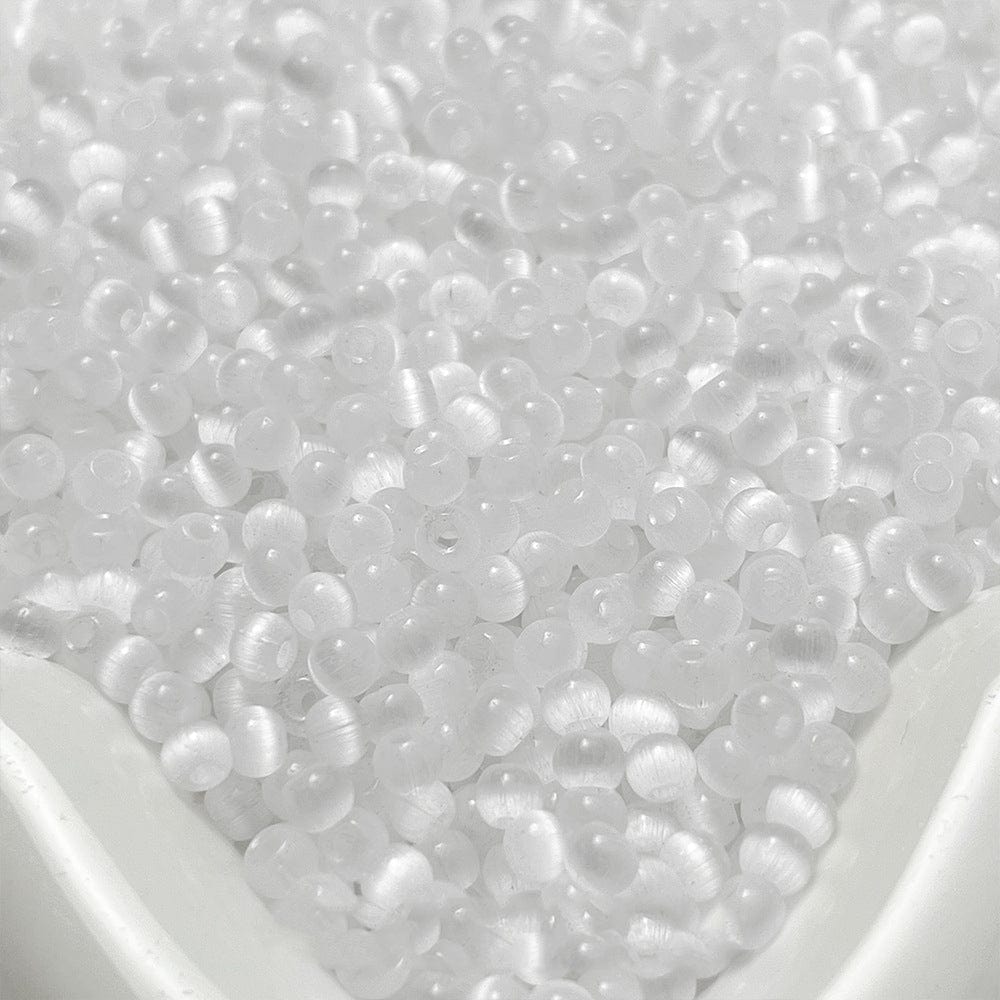 Cat Eye Perler - Glas (4x3mm) 150 stk - Uniq Perler - 673369