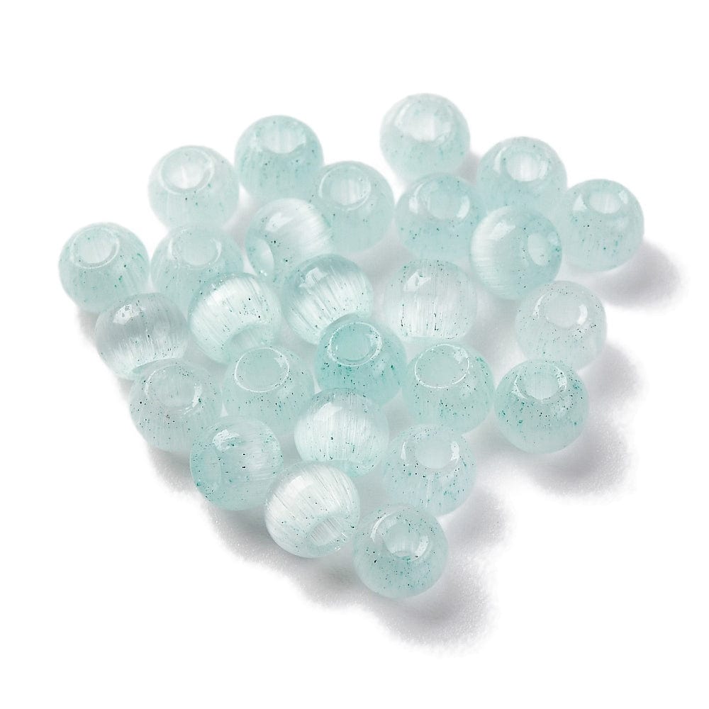 Cat Eye Perler – Grøn, Glas (4x3mm) 150 stk - Uniq Perler - 531081