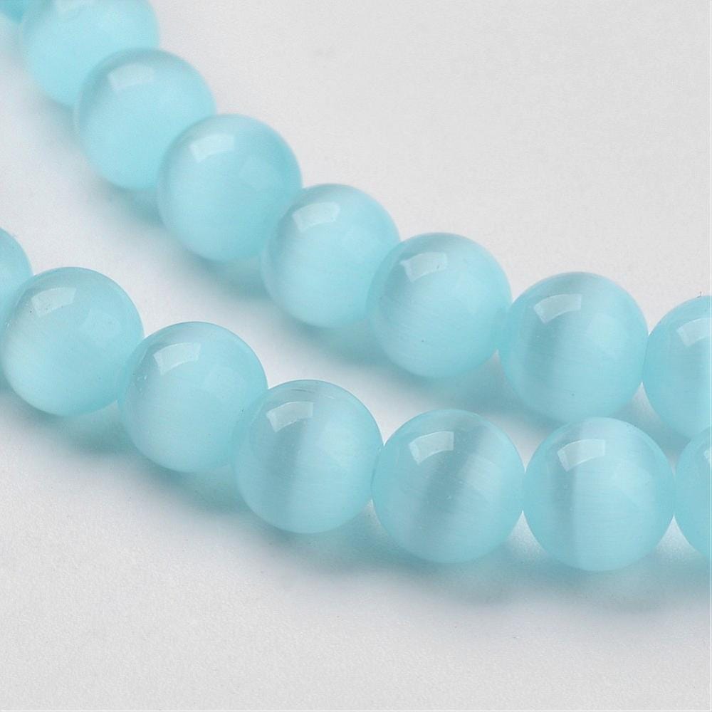 Cat Eye – Turkis (6mm) - Uniq Perler - 112380