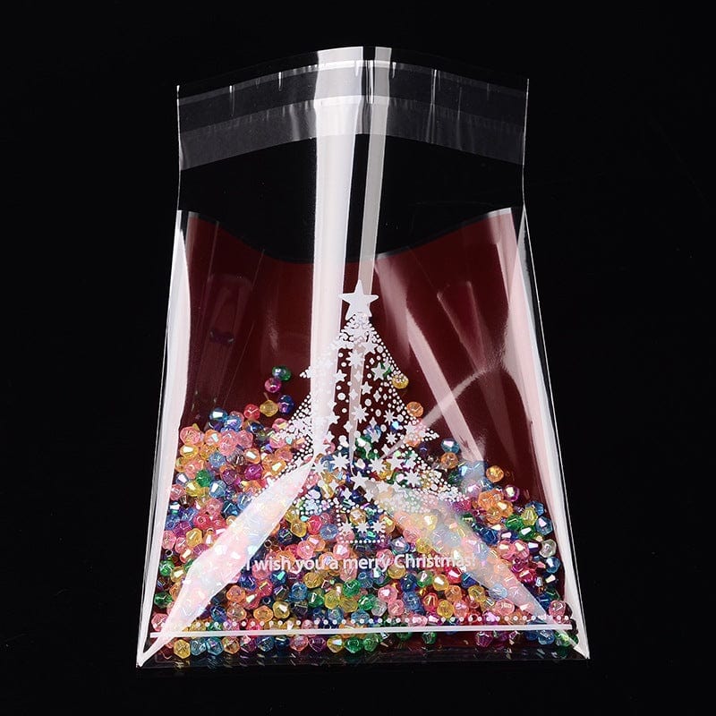 Cellofanposer Med Julemotiv, 14x10cm, 100 stk. - Uniq Perler - 113661