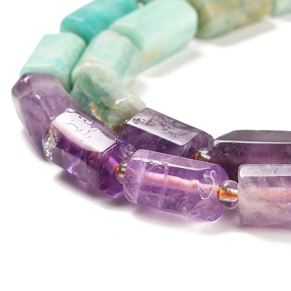 Chakra Naturstensperler - Tøndeformet (6 - 7.5x9 - 11mm) - Uniq Perler - 429843