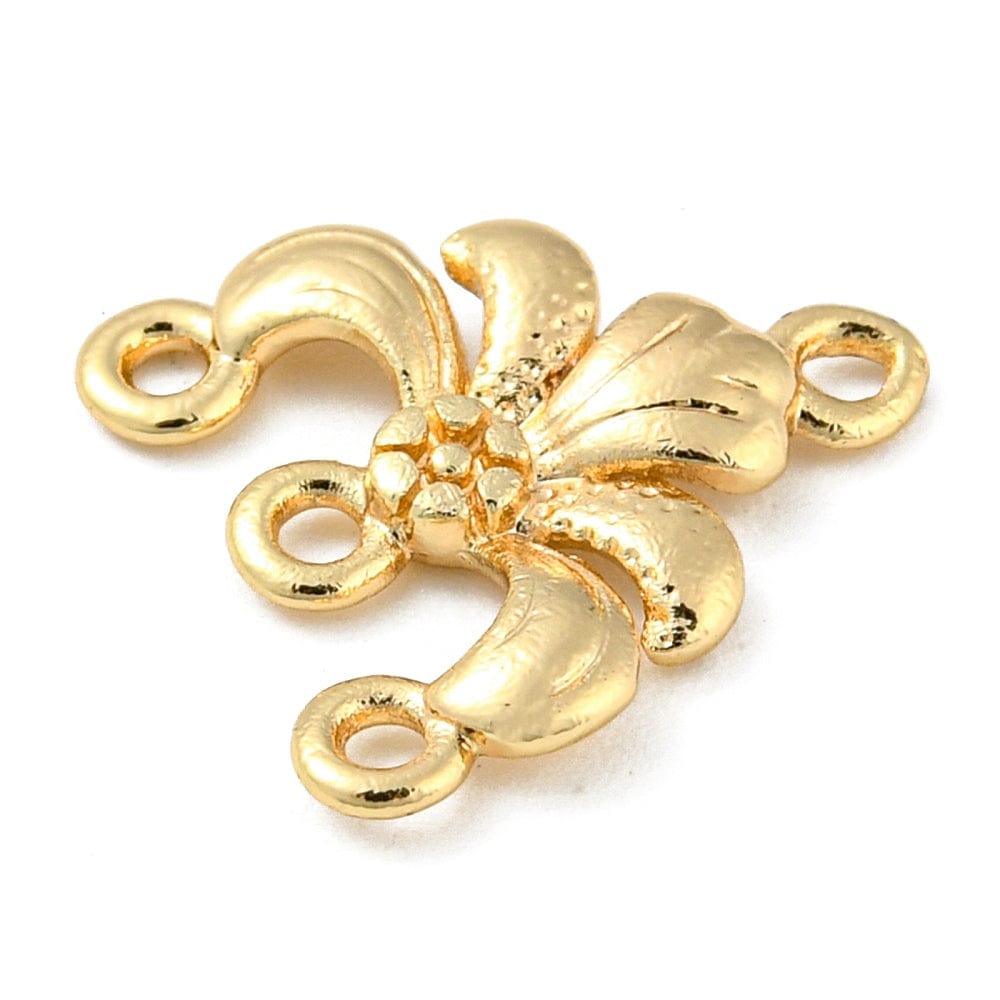 Chandelier Vedhæng, Forgyldt, (13x12mm) - Uniq Perler - 112799