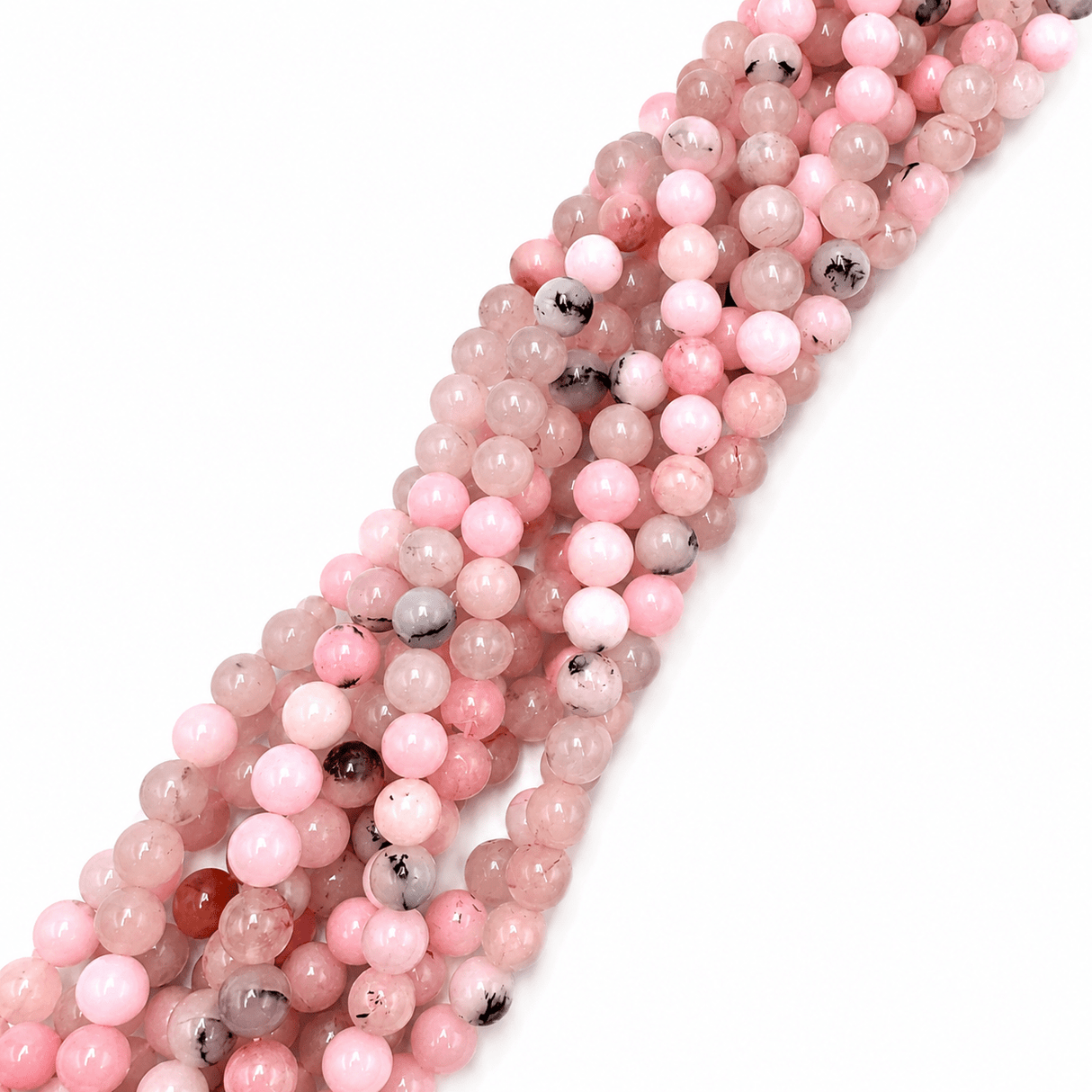 Cherry Blossom Jaspis Perler – Runde (8~8,5mm) - Uniq Perler - 121727