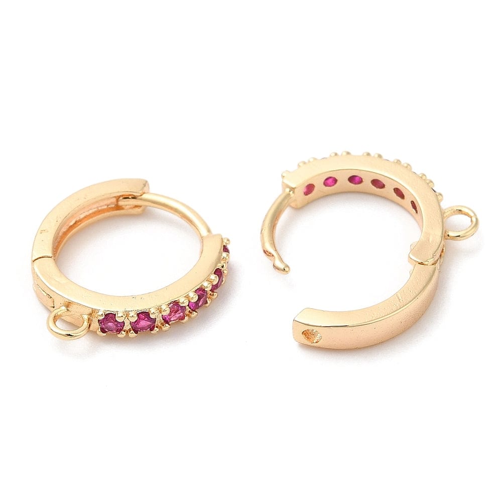 Creol Med Farvet Zirkonia Sten – 18K Forgyldt (14,5mm) - Uniq Perler - 1111489984