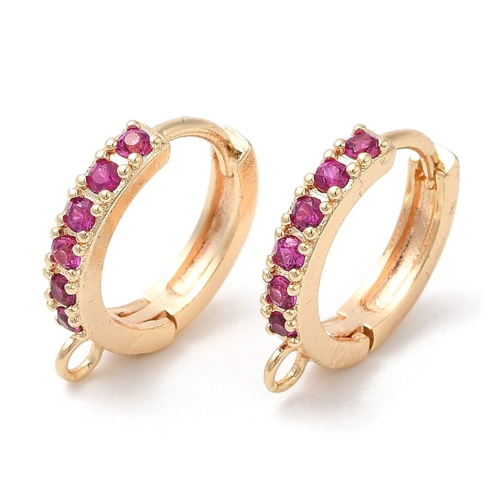 Creol Med Farvet Zirkonia Sten – 18K Forgyldt (14,5mm) - Uniq Perler - 1111489984