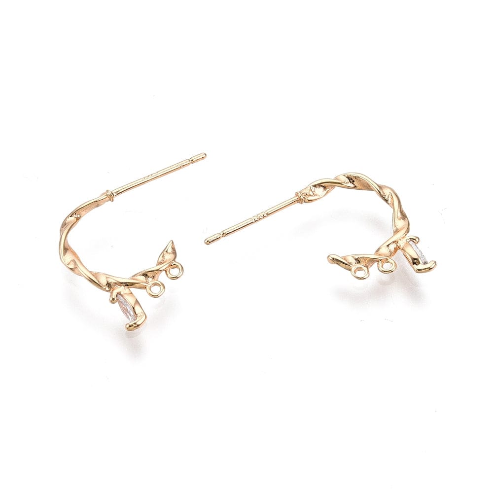 Creol Med Mønster, Zirkonia Og Øjne Til Vedhæng - 18K Forgyldt (16x2mm) - Uniq Perler - 20875404560805177463861991