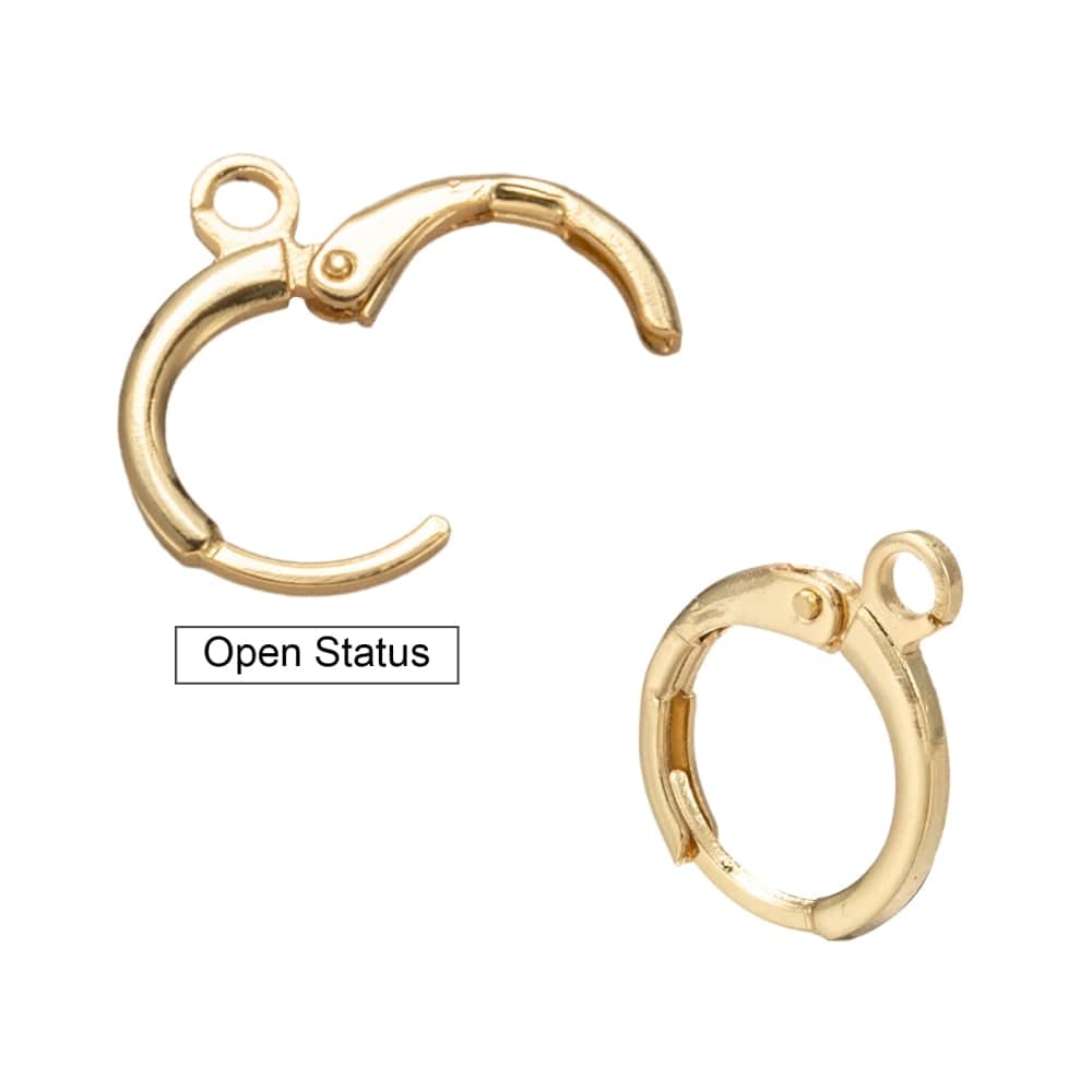 Creoler - 18K Langtidsholdbar Forgyldning (14mm) - Uniq Perler - 987843