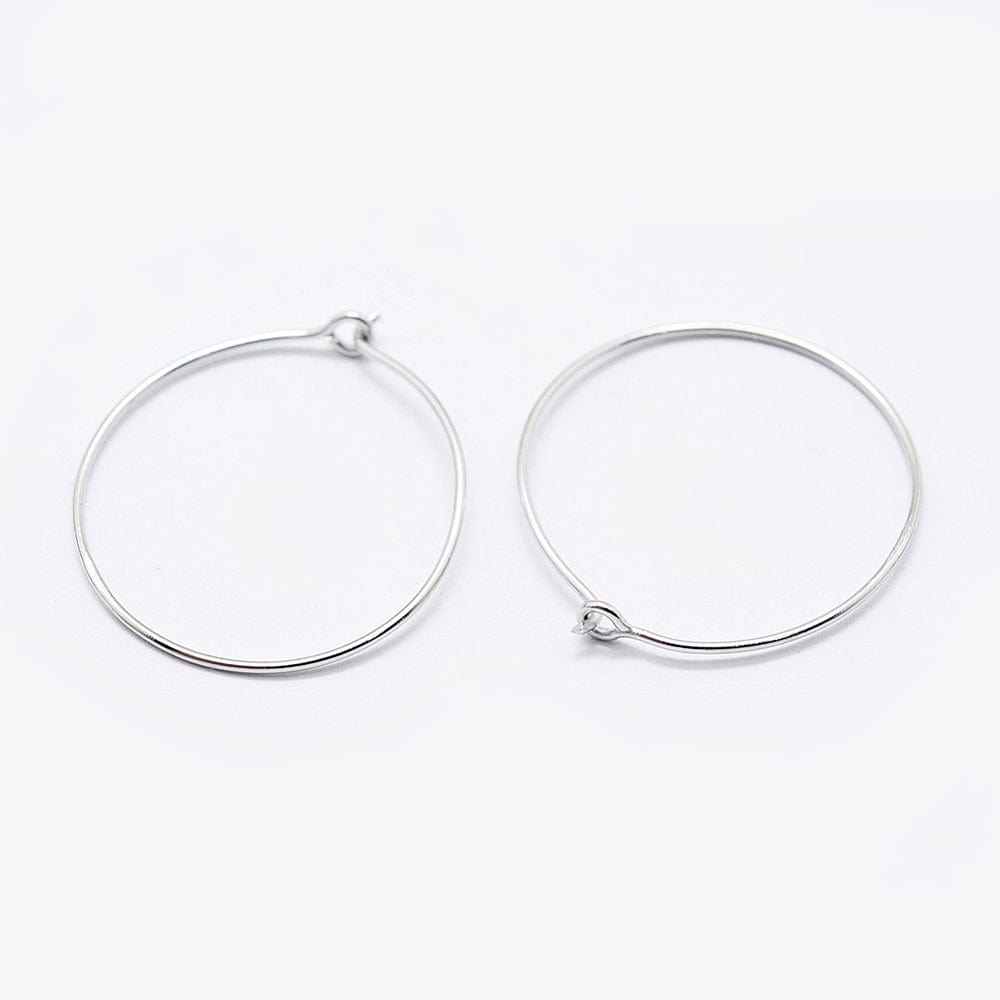 Creoler i 925 Sterling Sølv (20mm) - Uniq Perler - 116032