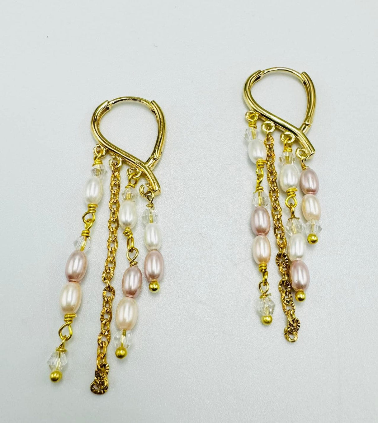 Creoler Med 4 Øjne/Loops - 24K Forgyldt (22x16mm) - Uniq Perler - 0001489635