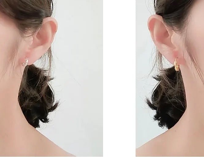 Creoler Med Mønster - Forsølvet messing (10mm) - Uniq Perler -