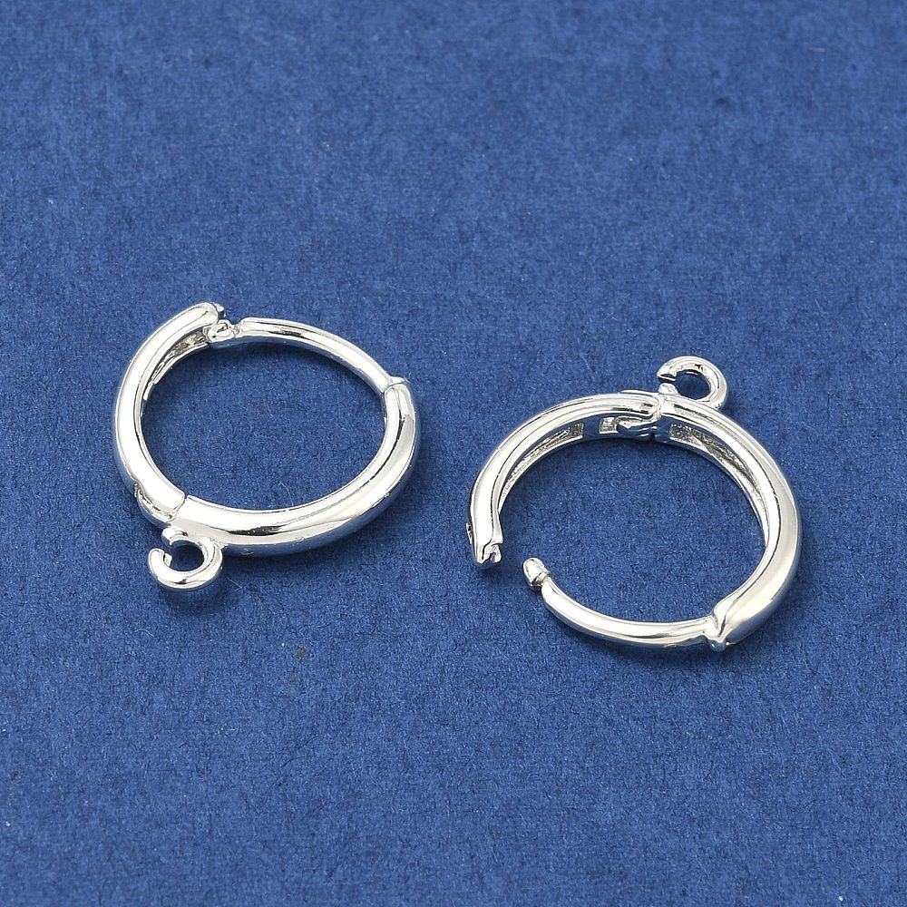 Creoler Med Øje – Langtidsholdbar Sølvbelagt Messing (16x13.5mm) - Uniq Perler - 119092