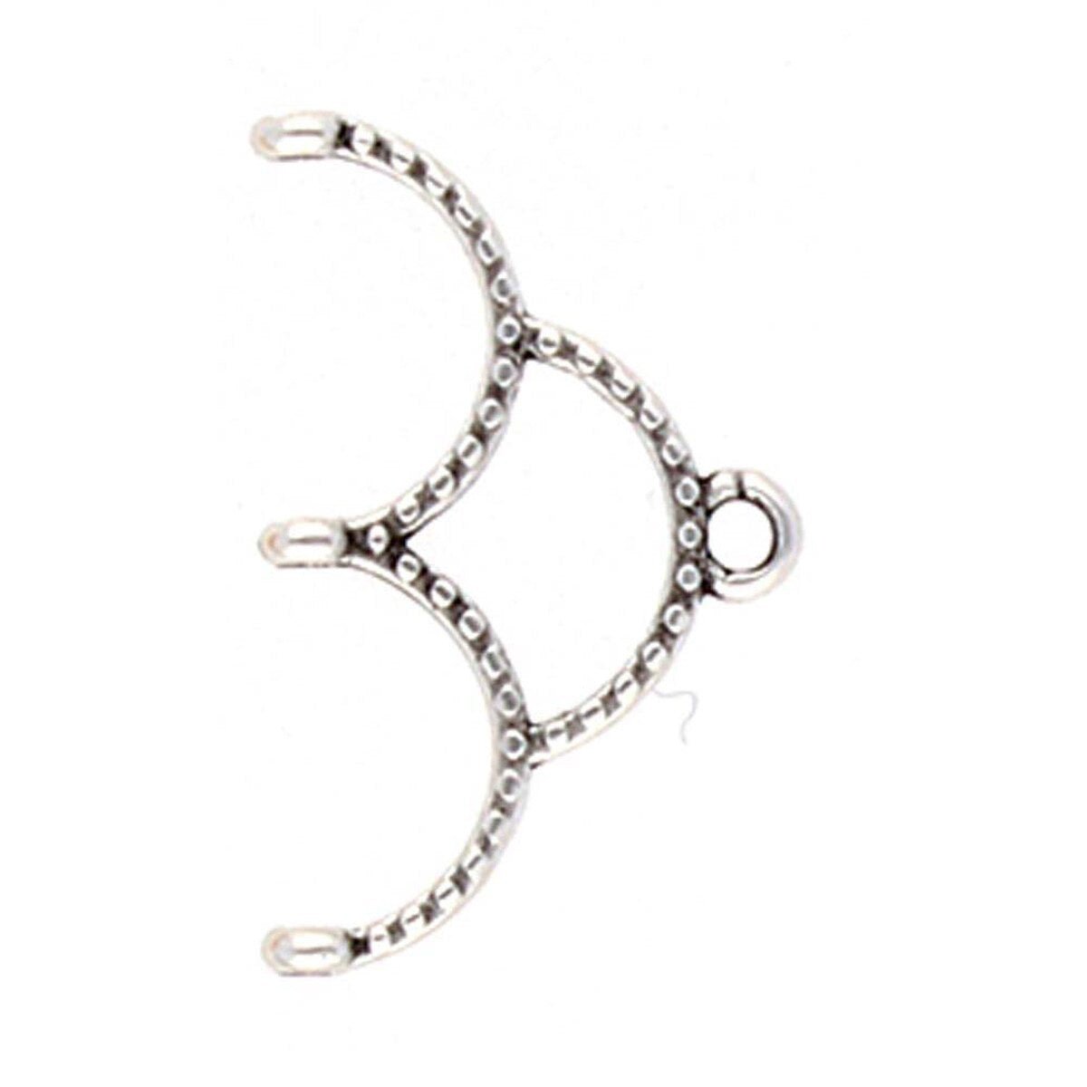 Cymbal Delica Afslutning – Antik silver Messing (1 stk) - Uniq Perler - 124357