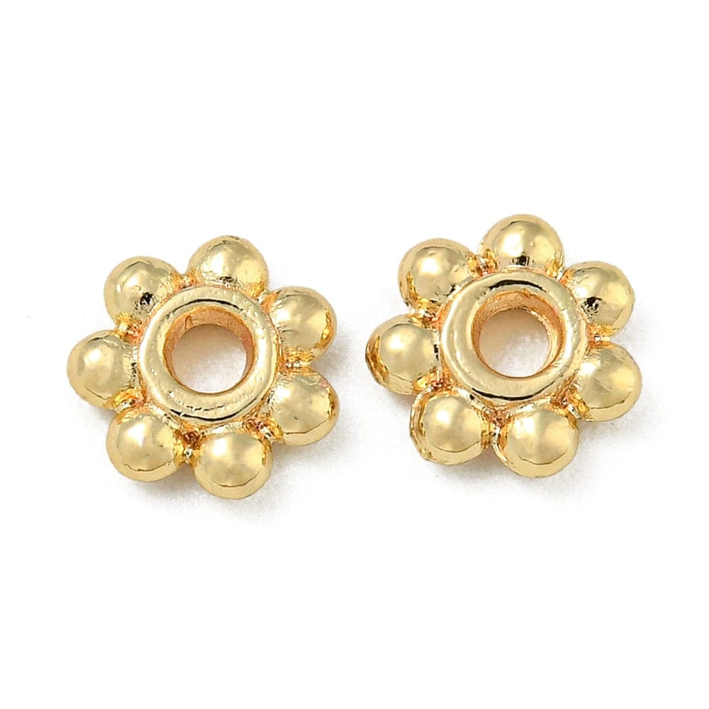 Daizy Messing Perler – 18K Langtidsholdbar Forgyldt (4x1,5mm), 25 Stk - Uniq Perler - 113546