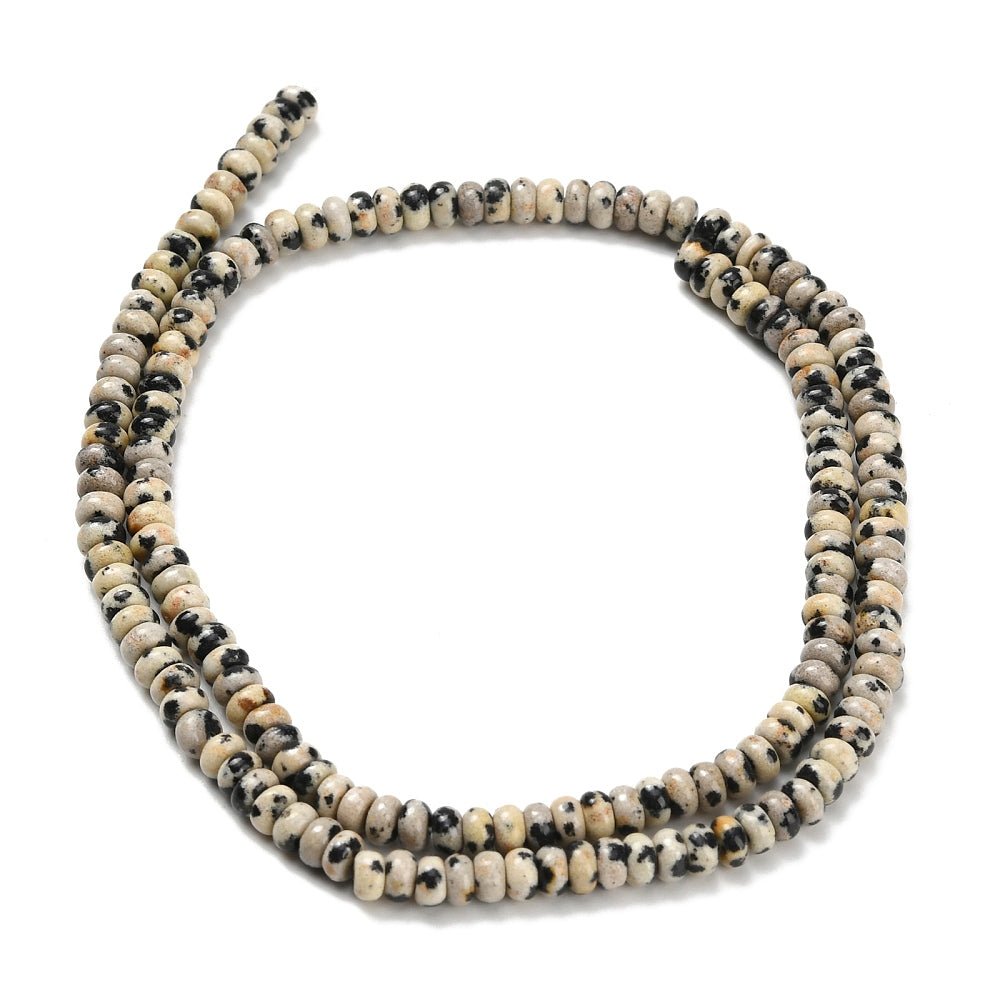 Dalmatiner Jaspis Perler – Rondel (4x2mm) - Uniq Perler -