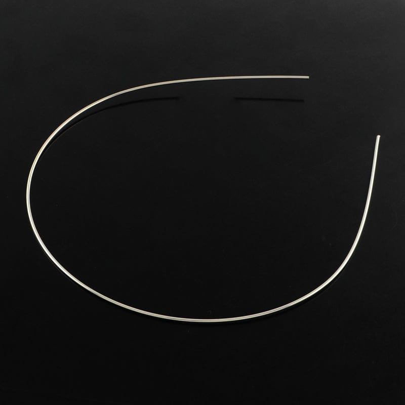 DIY Hårbøjle - Platin Farvet, 5 Stk - Uniq Perler - 298848