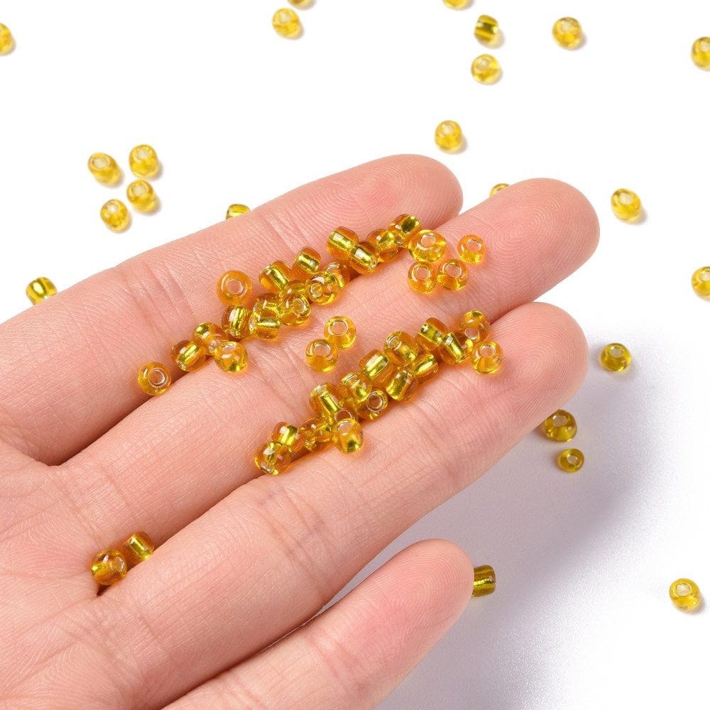 DIY Kasse Med 24 Farver Seed Beads - (3,5 - 4mm) - Uniq Perler - 403851