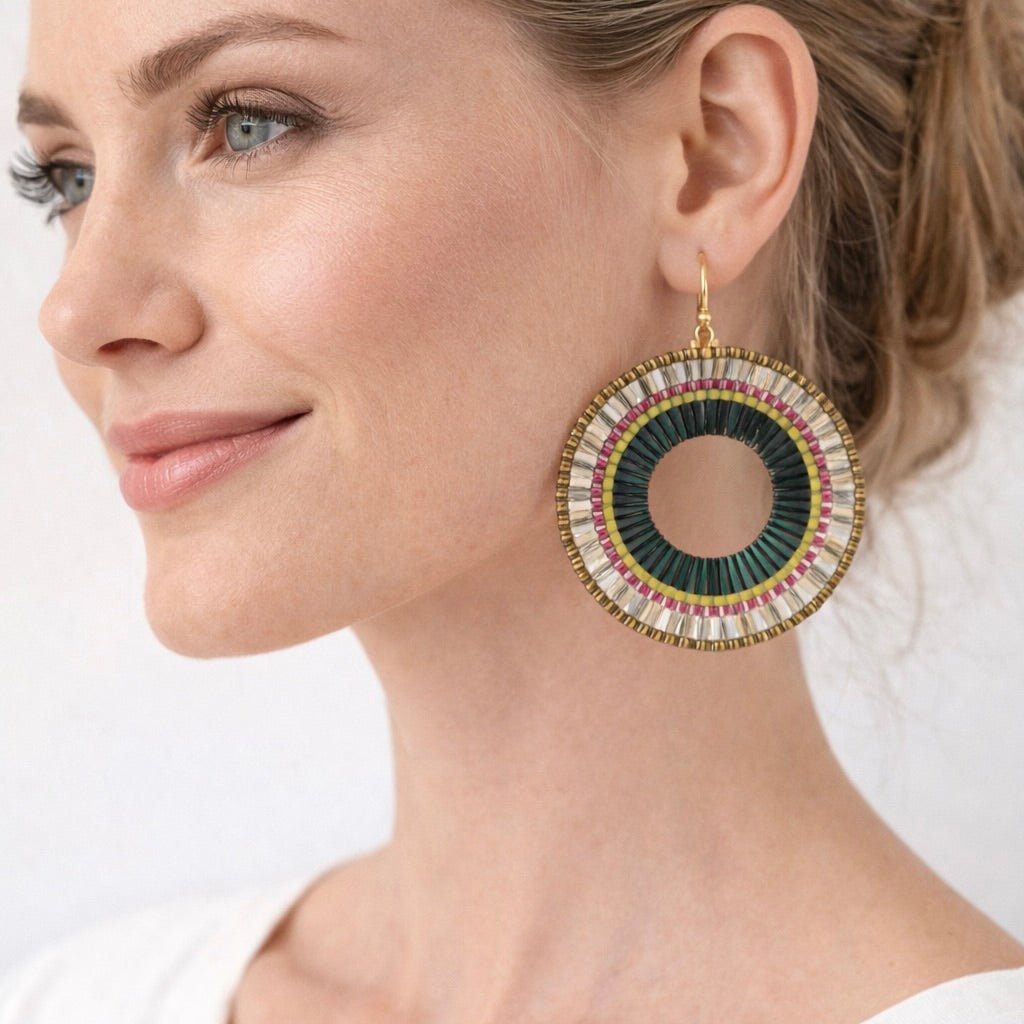 DIY Miyuki Circle Øreringe Sæt (1 Par) - Uniq Perler - 117222