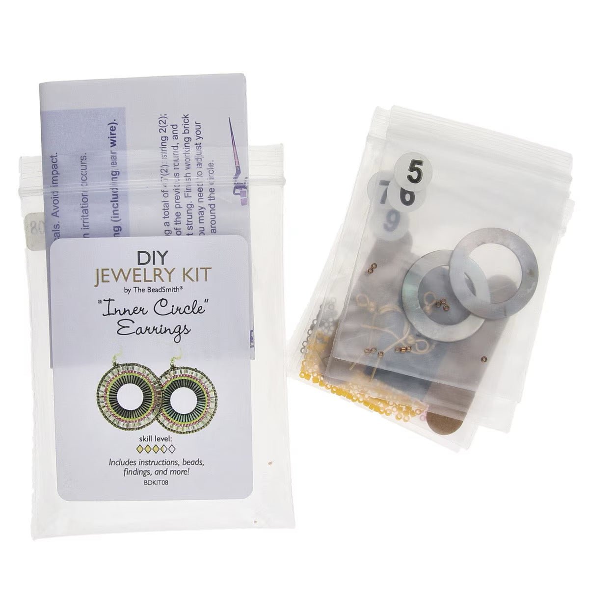 DIY Sæt –Circle øreringe - 1 par - Uniq Perler -