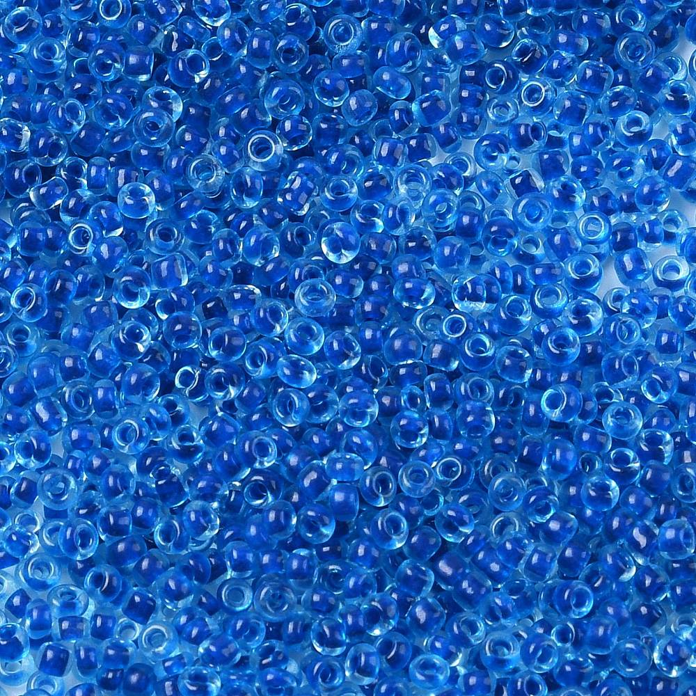 Diy Set - Glass Beads Seed Beads – Round Blue (2 - 4mm, 25 bags) - Uniq Perler - 117272