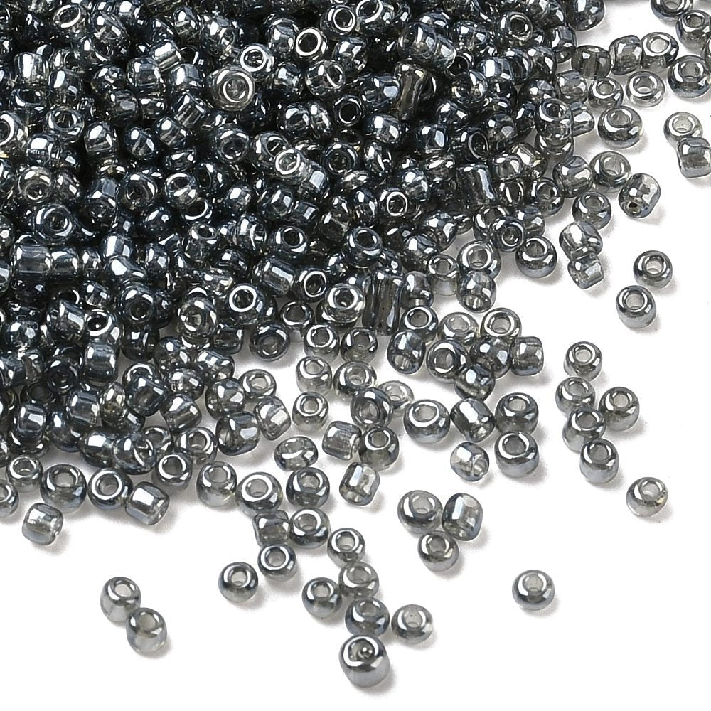 Diy Sæt - Glasperler Seed Beads – Runde Sort (2 - 4mm, 25 poser) - Uniq Perler - 117274