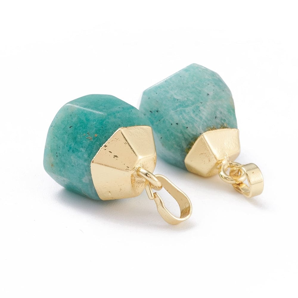 Dråbeformet Amazonit Vedhæng - Uniq Perler - 773848