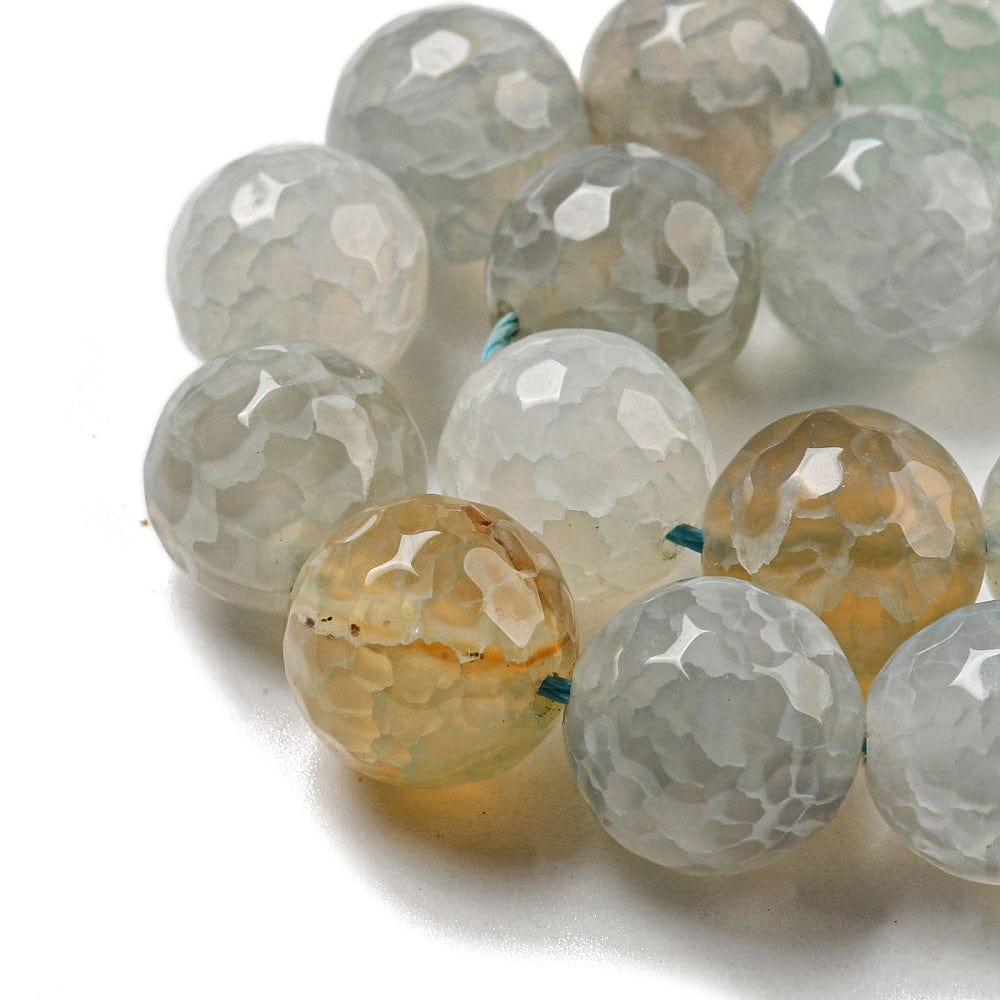 Dragon Vein Agat – Facetteret (12mm) - Uniq Perler - 112850