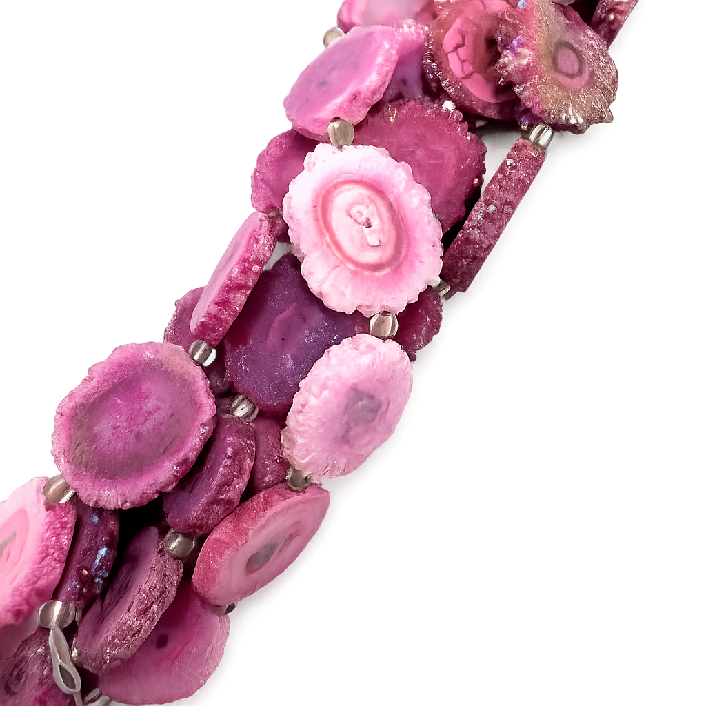 Druzy Kvarts Perler – Violet, Nuggets (14~22x13~20x4~6mm) - Uniq Perler - 120062